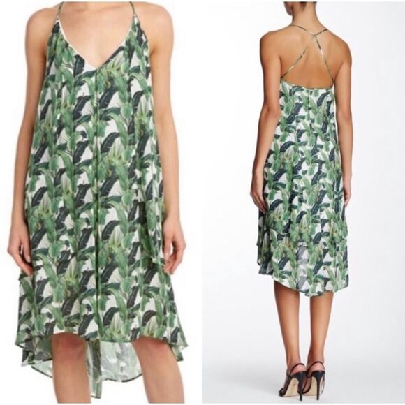 Rebecca Minkoff Dresses & Skirts - Rebecca Minkoff - Lena palm leaf print silk dress sz M
